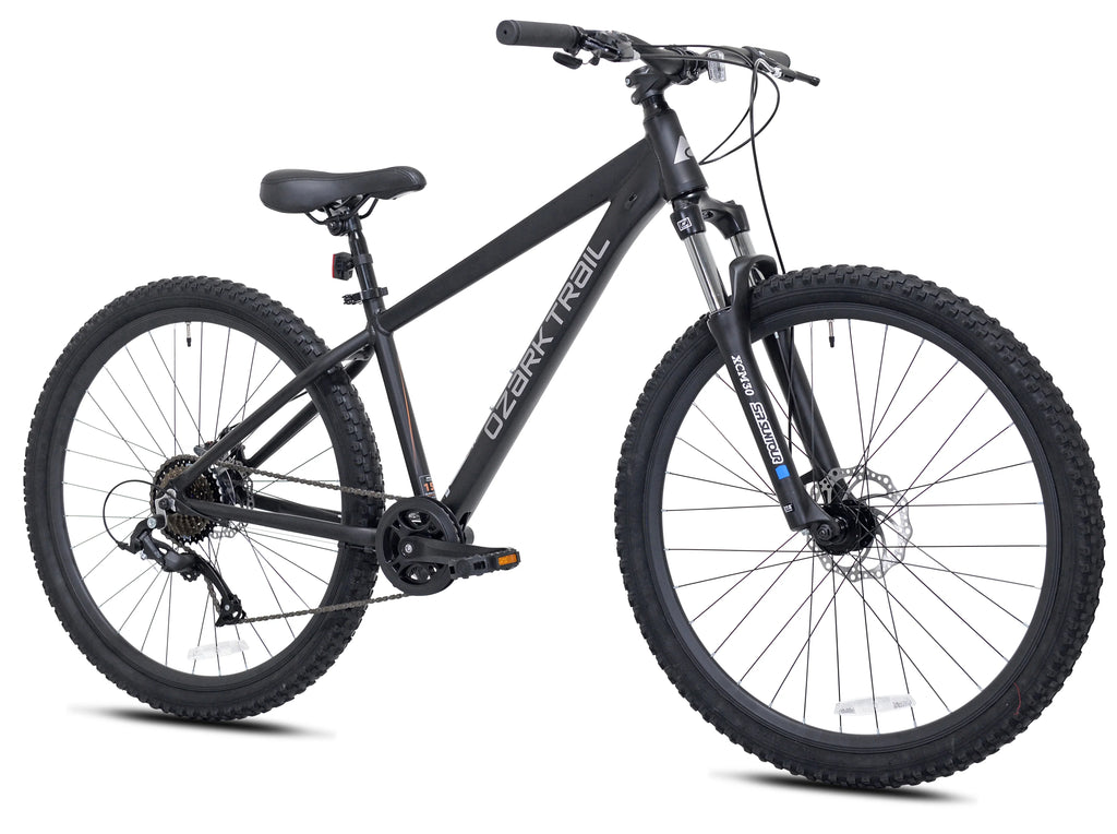 Ozark Trail 27.5" Vibe Mountain Bicycle, Small Frame, Fits Riders 5'0" - 5'6", Black, Adult, Unisex