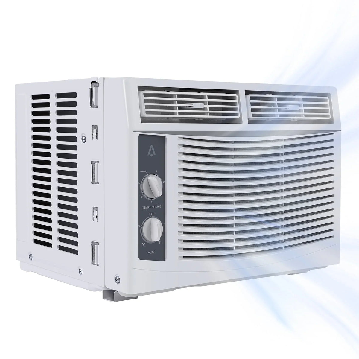 Lumiparty 6,000 BTU Window Air Conditioner, Cools 250 Sq.ft., Window AC Unit with Remote Control, Sleep Mode, Bedroom, Room, Office, White