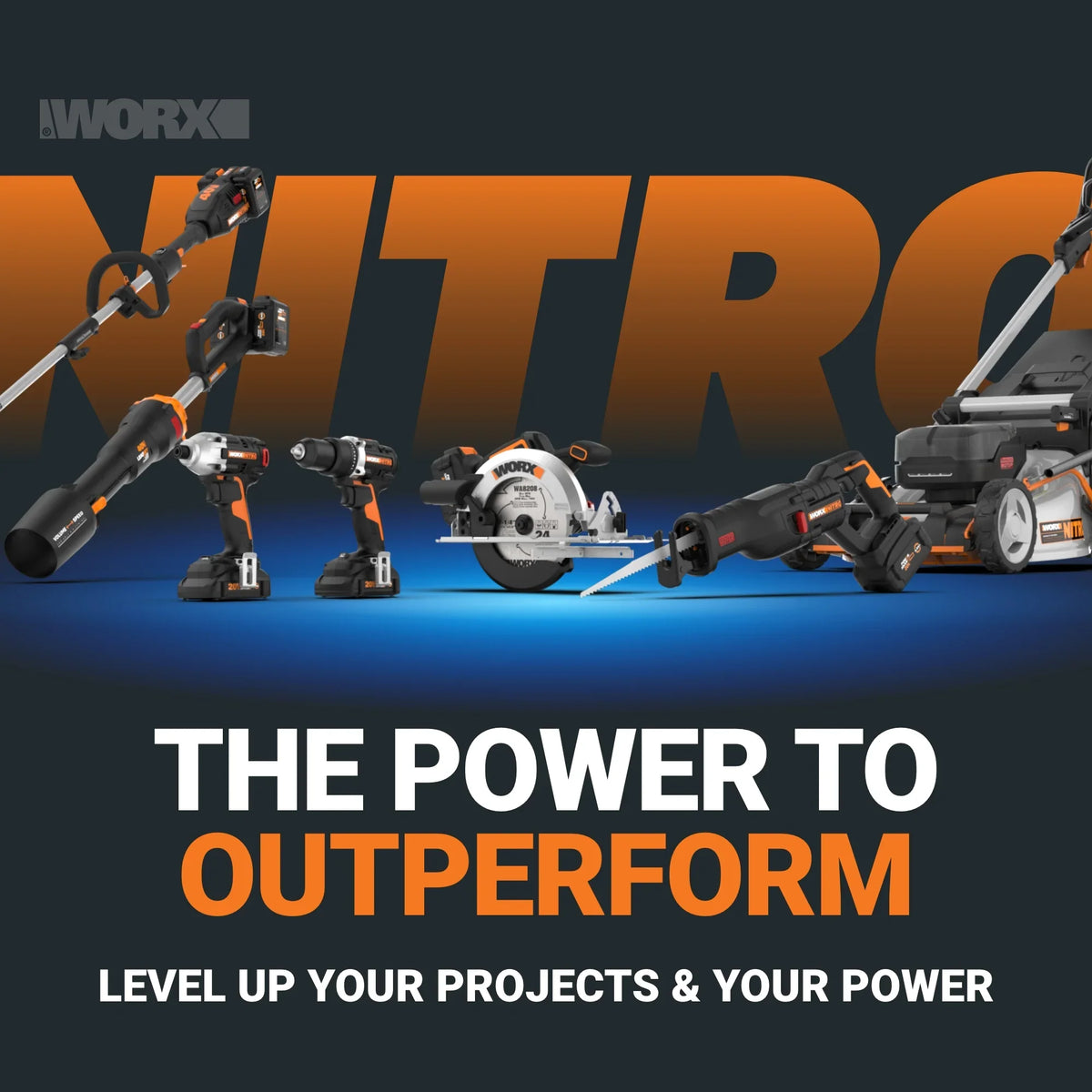 Worx Nitro WX130L.9 20V Compact Brushless 1/2" Drill/Driver (No Battery and Charger Included - Tool Only)