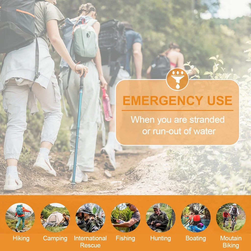 Water Filter Outdoor/Survival Camping Straw,Portable Water Filter 5000L,20pcs