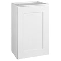 Design House Brookings Solid Wood Ready to Assemble 15"W x 24"H x 12"D Tall Shaker Wall Kitchen Cabinet, White