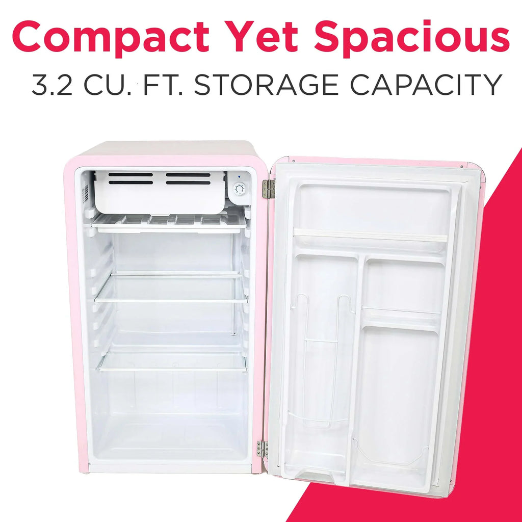Frigidaire 3.2 Cu. ft. Single Door Retro Compact Refrigerator EFR372, Blue