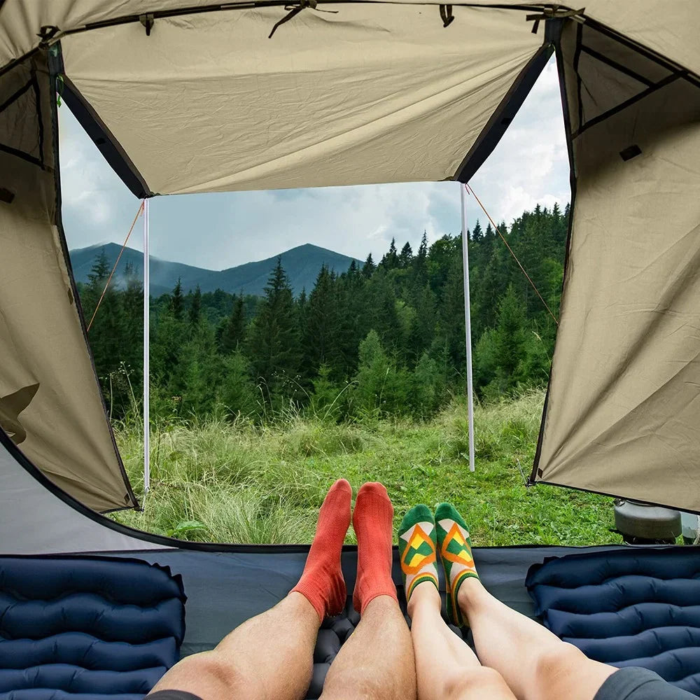 Night Cat Camping Tent 2-3 Man with Porch Family Backpacking Tent Double Layers