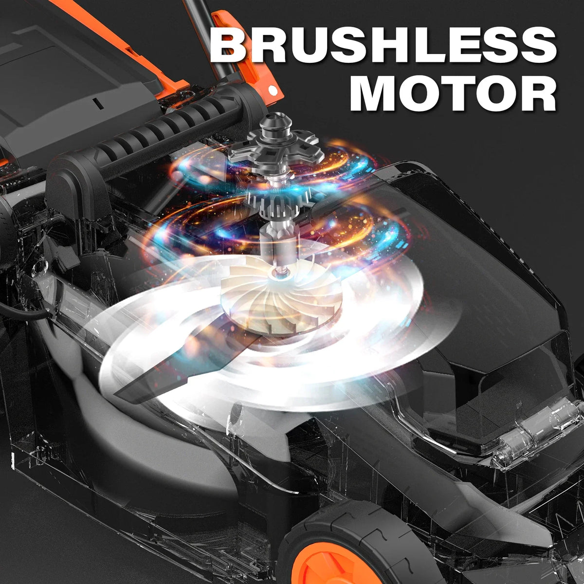 Lawn Mowers Maxlander Electric Lawn Mower Cordless (2-in-1),13 Inch 20V Battery Powered Lawn Mower with Brushless Motor, 5-Position Height Adjustment, 1 pcs 4.0Ah Batteries and Charger Included