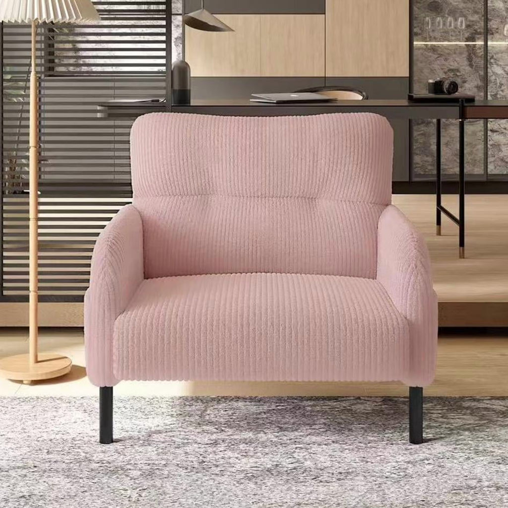 Modern Accent Chair,Armchair,Corduroy Fabric Sofa Chairs,Upholstered Armchair for Living Room,Bedroom,Office,Olive Green