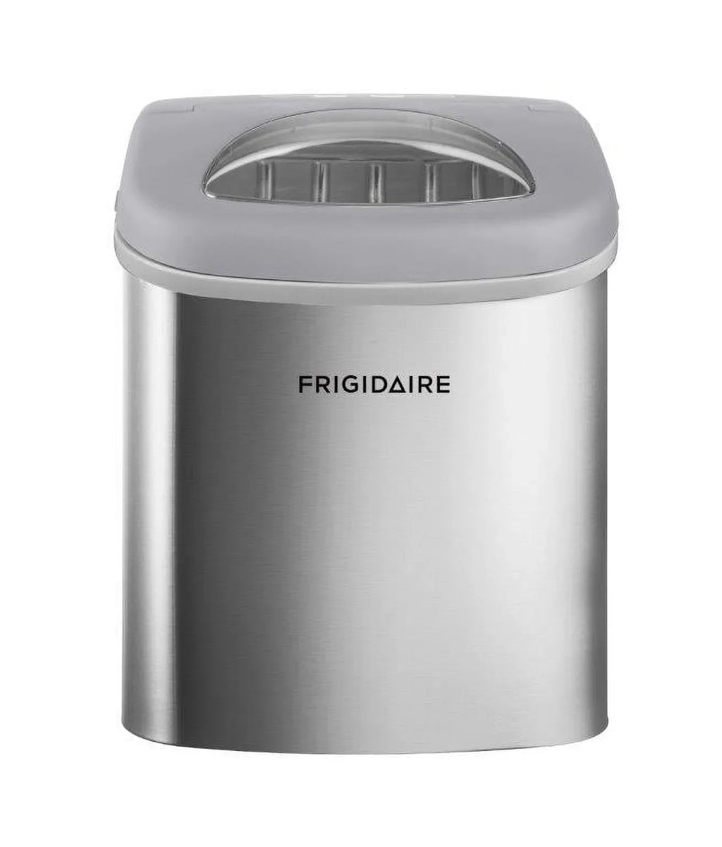 Frigidaire, 26 lbs. Ice Maker, Bullet-Shaped Ice, Stainless Steel, EFIC130
