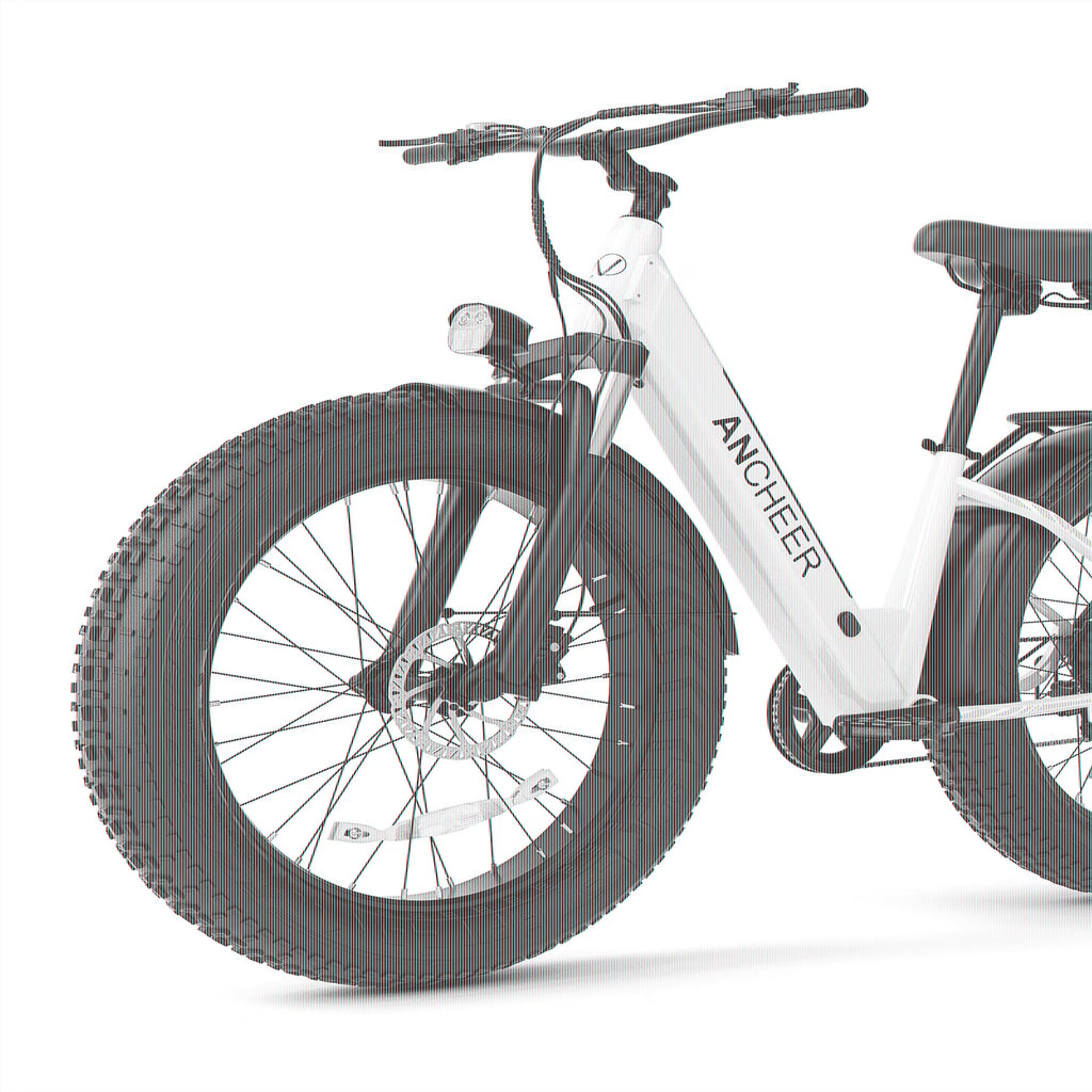 ANCHEER Electric Bike for Adults, 750W Ebike, 28MPH 60Miles Electric Mountain Bike, 26" Fat Tire Electric Bicycle with 48V 15AH Battery, Rear Rack, Lockable Suspension Fork,7 Speed, UL2849