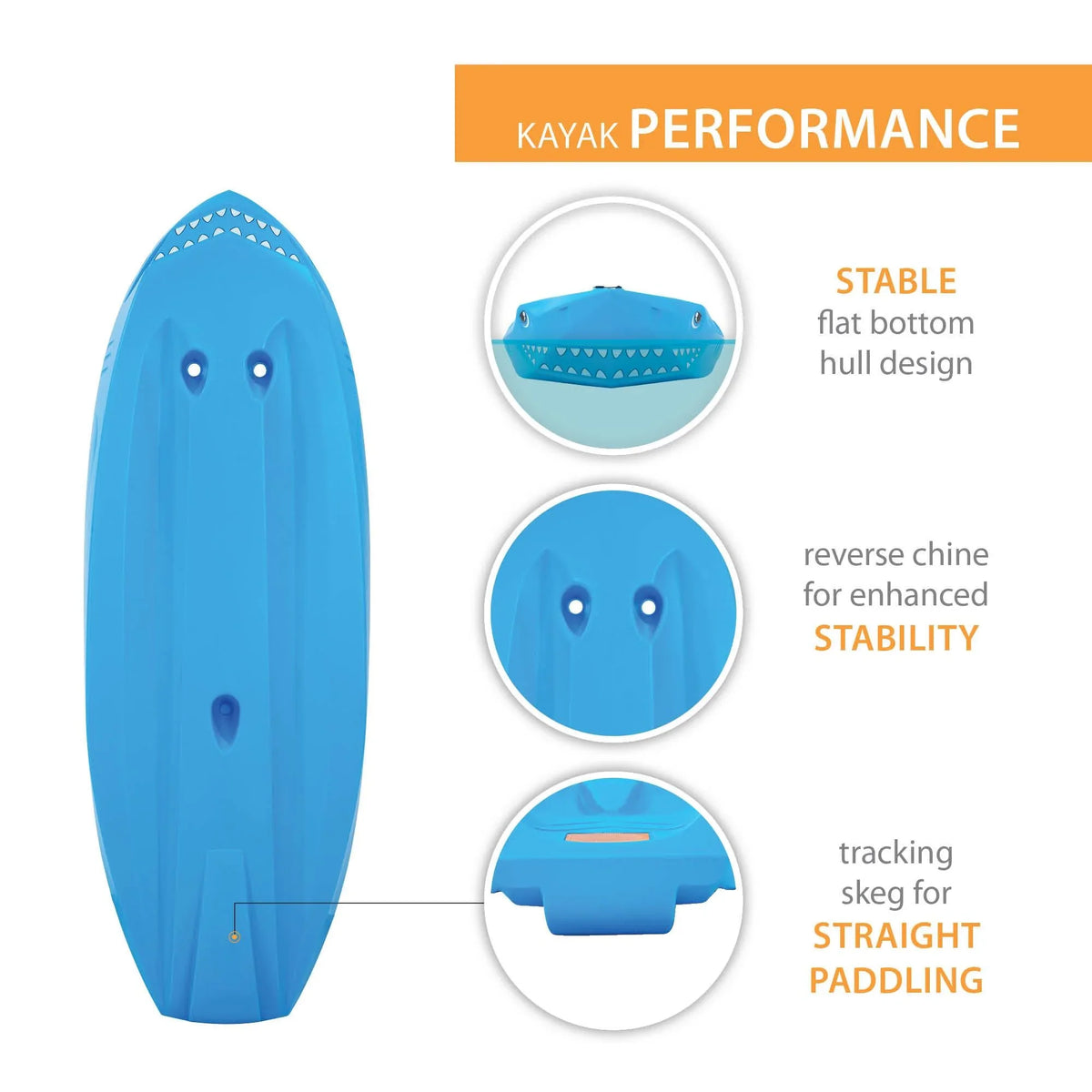 Lifetime Youth Shark 6 ft. Kayak, Picton Blue (91355)