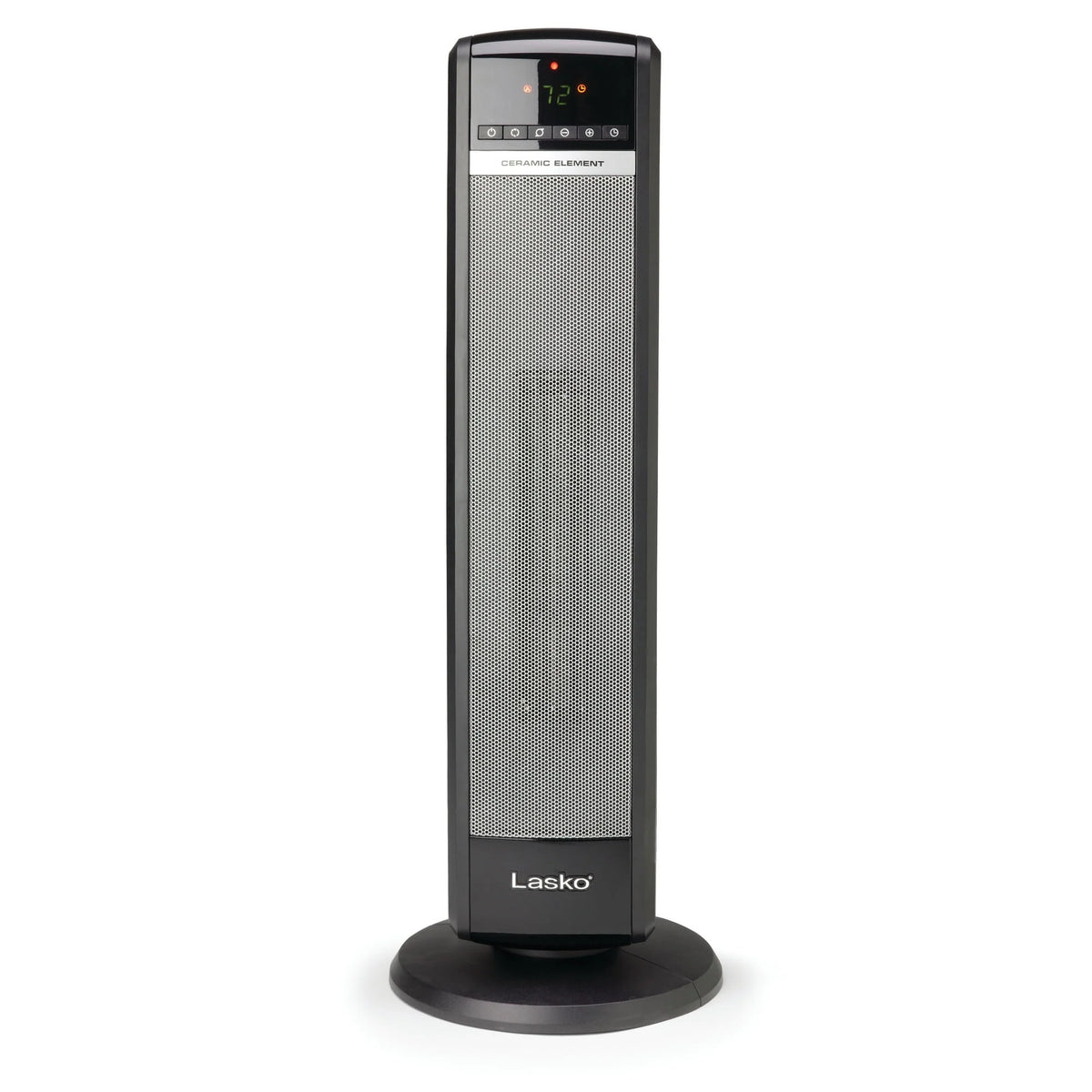 Lasko 29" 1500W Ceramic Tower Space Heater with Thermostat, Remote, Black, CT30754