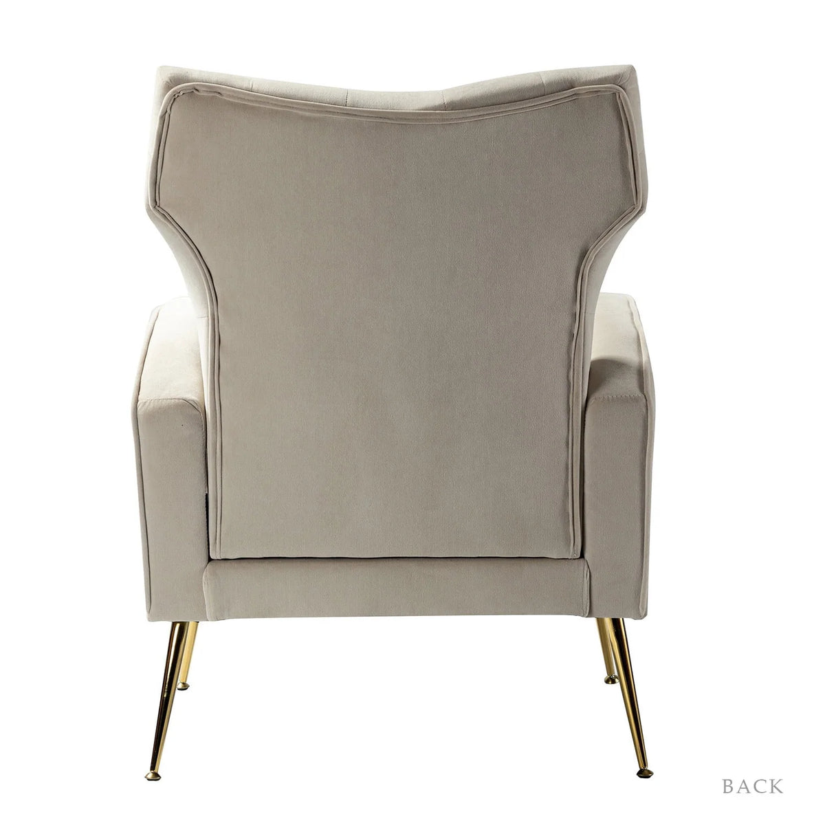 Modern Velvet Accent Chair Upholstered Sofa Armchair Button Tufted Metal Legs Adult Bedroom Home Living Room Grey