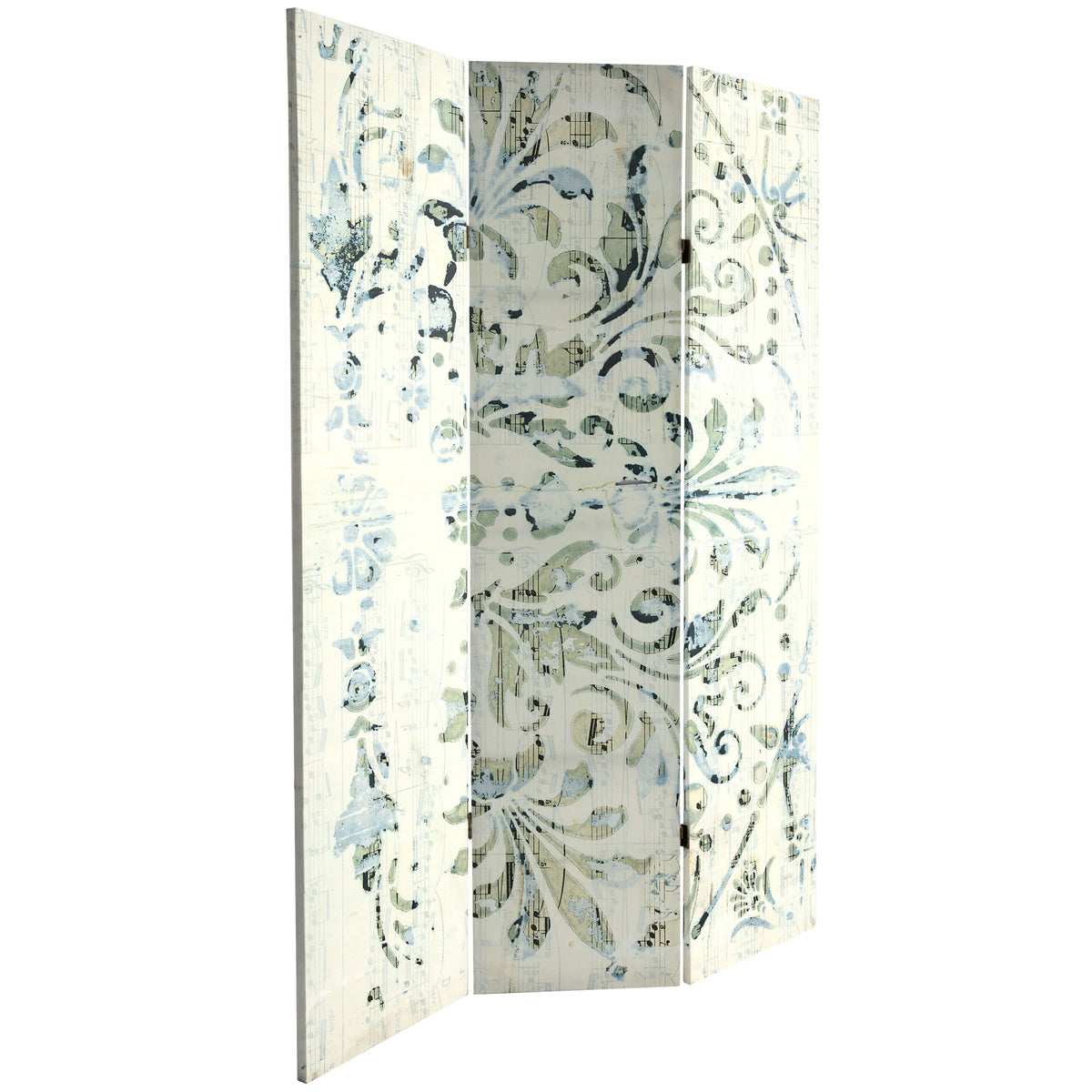 Oriental Furniture 6 ft. Tall Alabaster Muse Canvas Room Divider