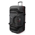 Rolling Duffle Bag with Drop Bottom,Large Wheeled Duffle Bag Luggage,Trolly Travel Bag with Roller 30 Inch,TBL074-Grey/Red