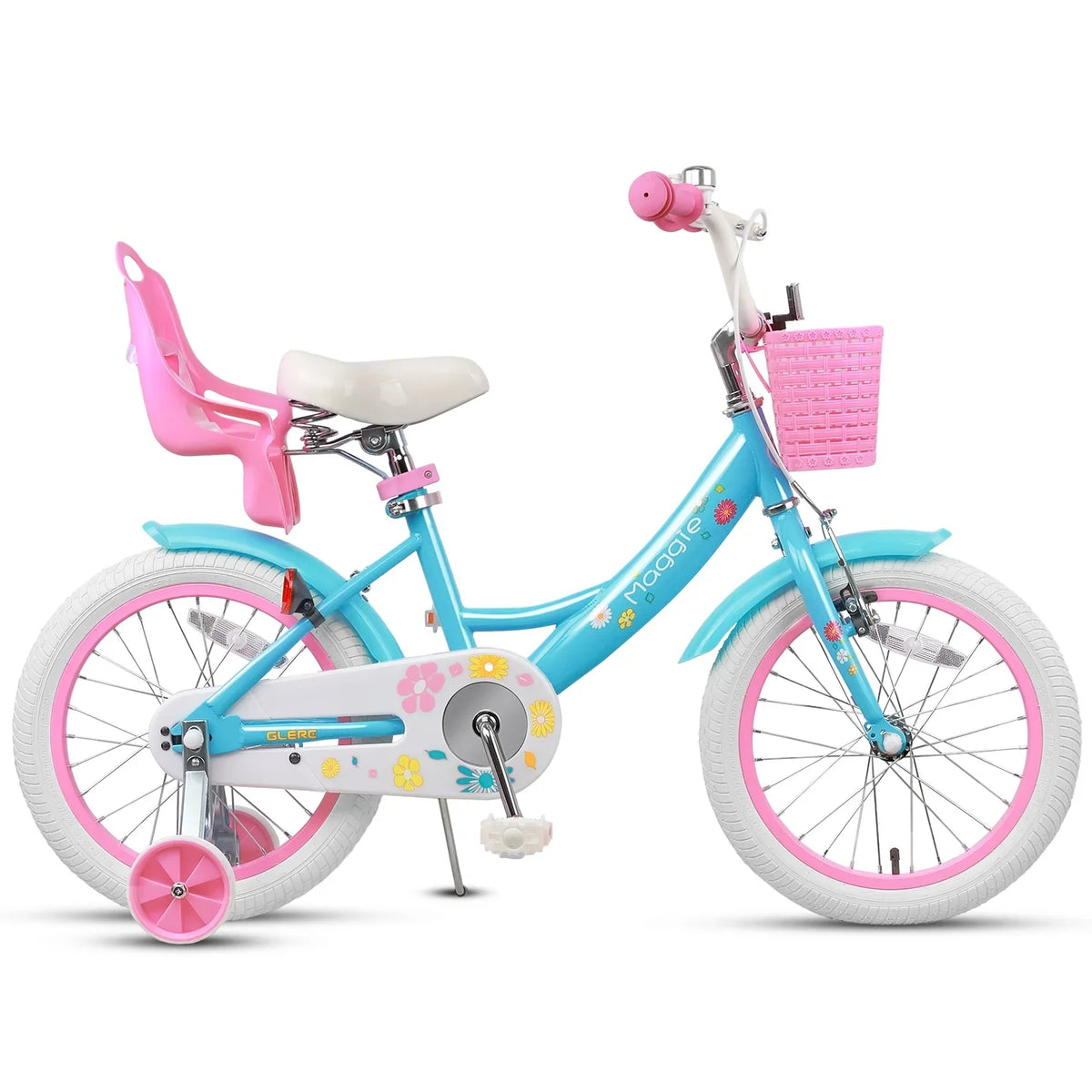 Glerc Maggie 12 inch Kids Girls Bike for Ages 2-4 Years Child, Peach
