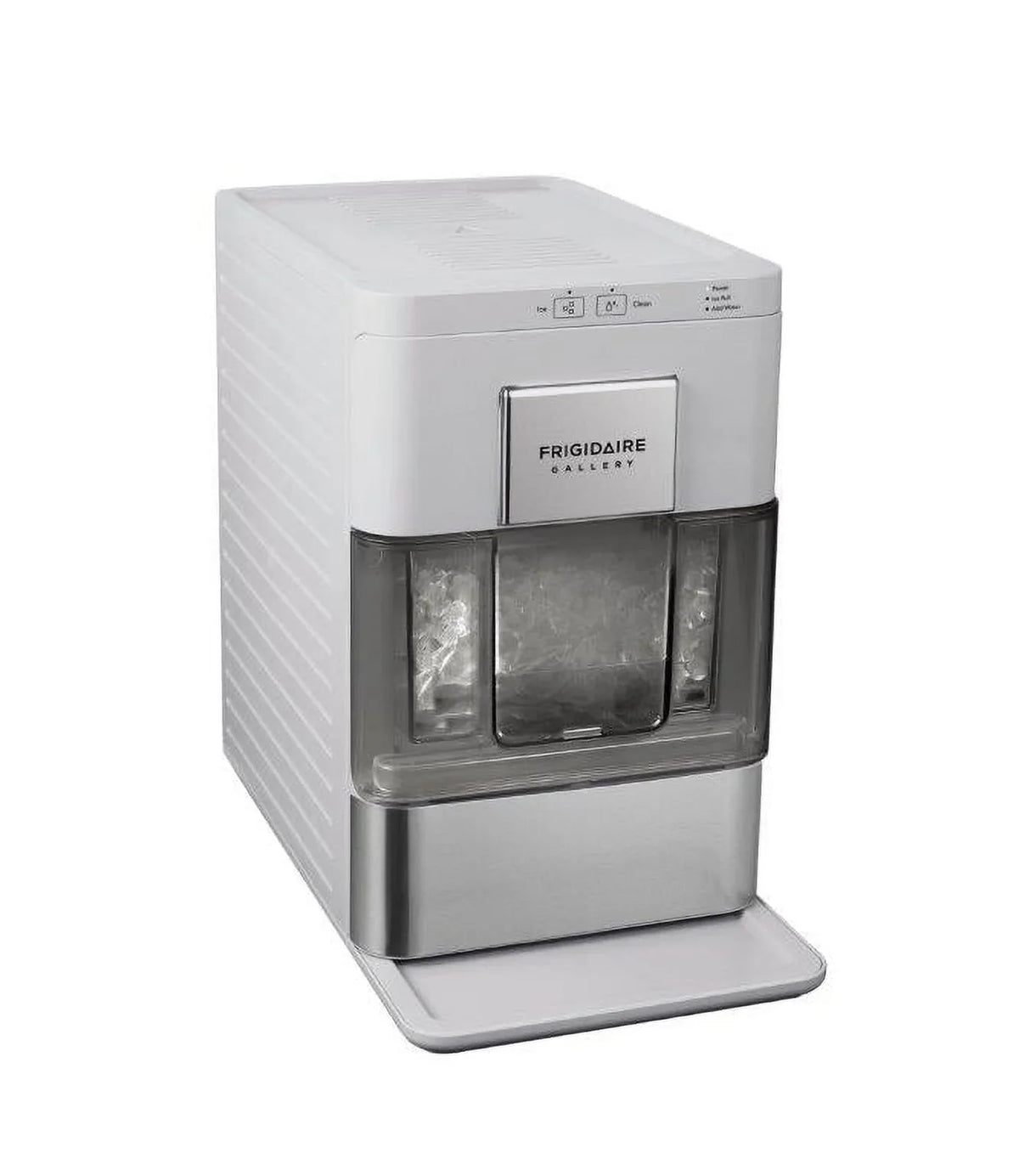 Frigidaire Nugget Ice Maker EFIC256, Countertop Nugget Ice Machine with Transparent Window, Nugget Ice Maker with 44 lbs. Capacity, Auto Self Cleaning Ice Maker Machine, Black