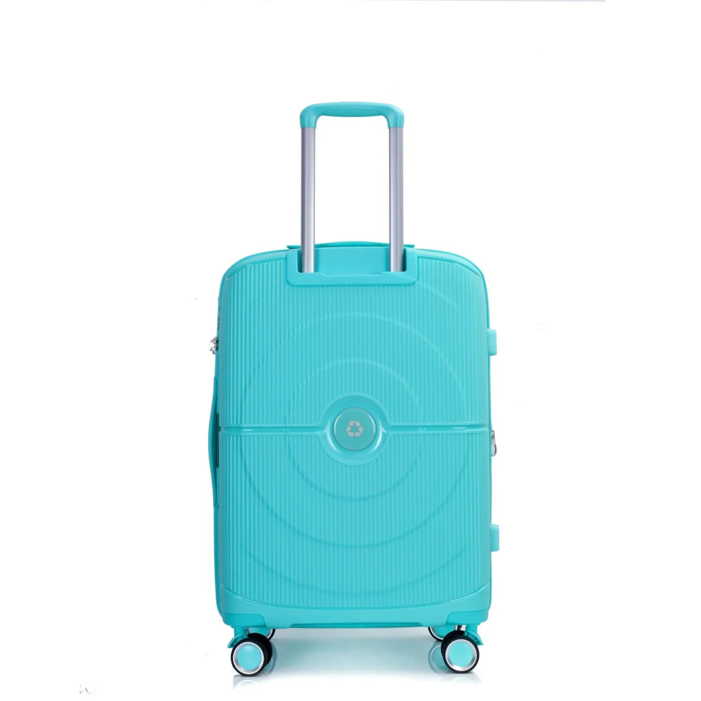 3 Pieces Luggage Set (20/24/28), Expandable PP Lightweight Hardshell Durable Suitcase with 4 Double 360 Degrees Mute Spinner Wheels and TSA Lock for Men Women, Black