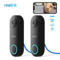 Reolink 2pcs Doorbell(PoE Version) 180" Diagonal, 5MP IP Security Camera with Chime, Secured Local Storage, No Monthly Fee