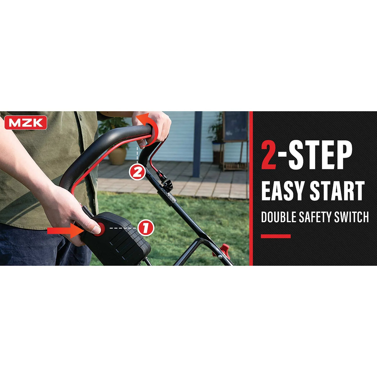 Mzk Electric Dethatcher & Scarifier, Powerful Lawn Rake for Healthy Grass Growth