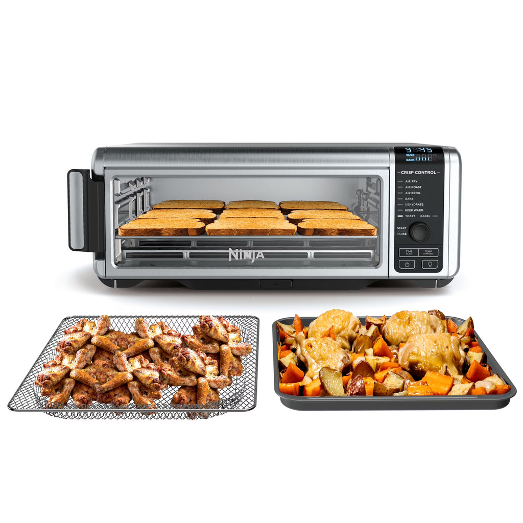 Ninja. SP101 Foodia?" 8-in-1 Digital Air Fry Oven, Flip-Away for Storage, Dehydrate, Keep Warm