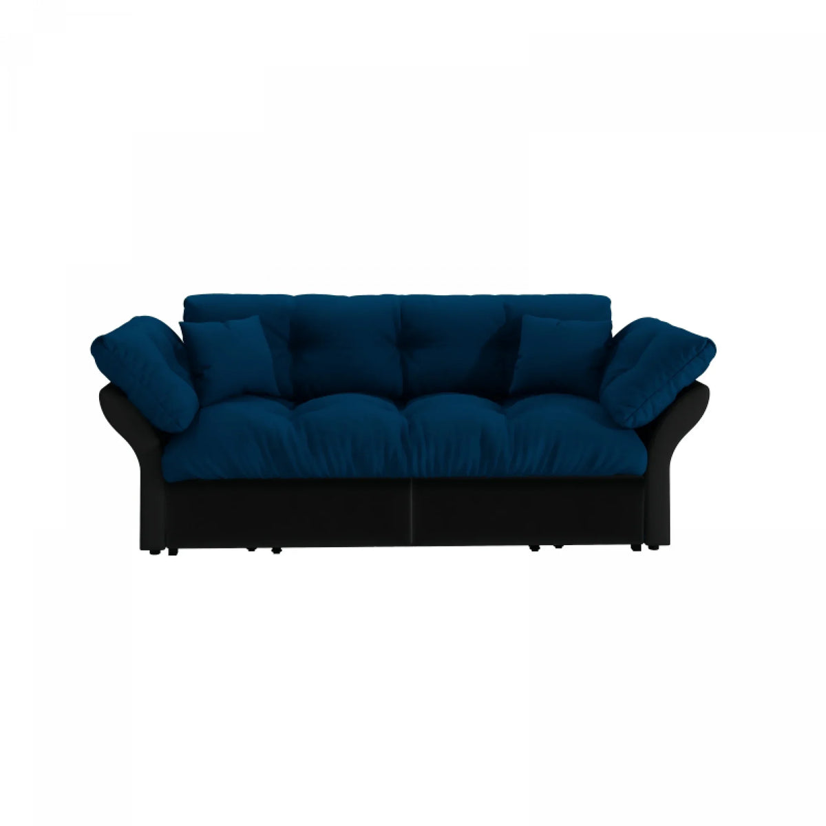 66" Queen Pull Out Sofa Bed, 3-in-1 Convertible Sleeper Sofa with Side Storage,Multi-Functional Velvet Loveseat Bed for Living Room,Bedroom