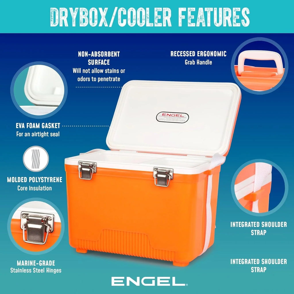 ENGEL 30 Qt Leak-Proof Compact Insulated Drybox Cooler - Pink