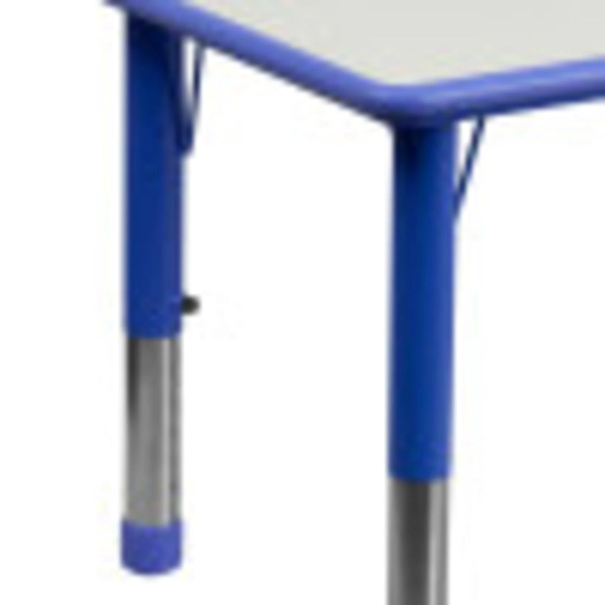Flash Furniture Emmy Adjustable Classroom Activity Table for Kids with 6 Chairs, Red/Gray