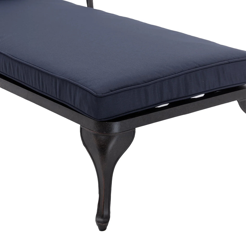Homefun Aluminum Weatherproof Outdoor Chaise Lounge, Antique Bronze