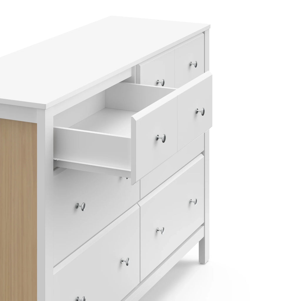Storkcraft Horizon 6 Drawer Nursery Double Dresser, Driftwood