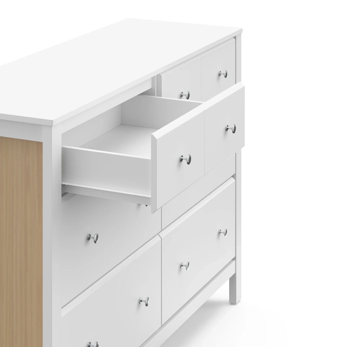 Storkcraft Horizon 6 Drawer Nursery Double Dresser, Driftwood