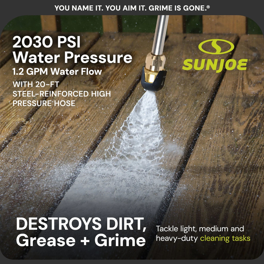 Sun Joe Electric Pressure Washer with Wheels and 3 Pack Pressure Washer Cleaner