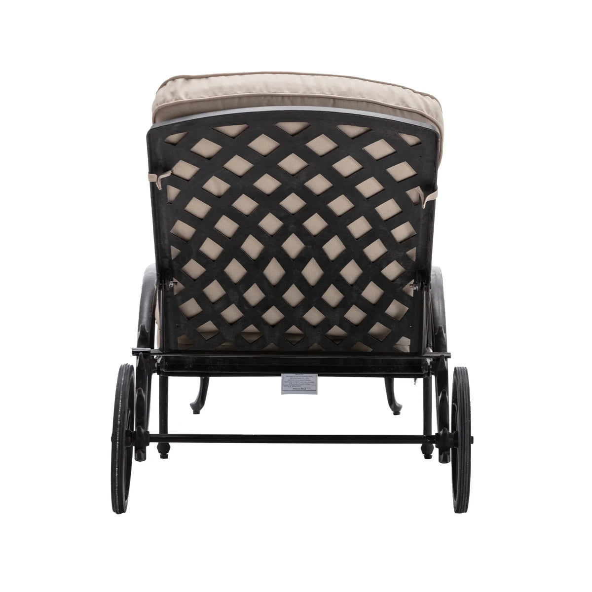 Homefun Aluminum Weatherproof Outdoor Chaise Lounge, Antique Bronze
