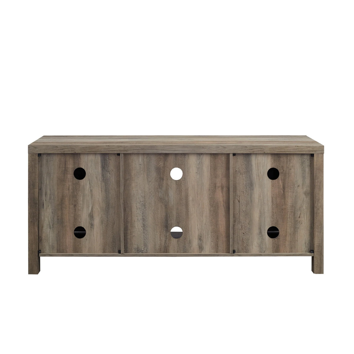 Walker Edison Modern Farmhouse Barn Door TV Stand for TVs up to 65", Grey Wash