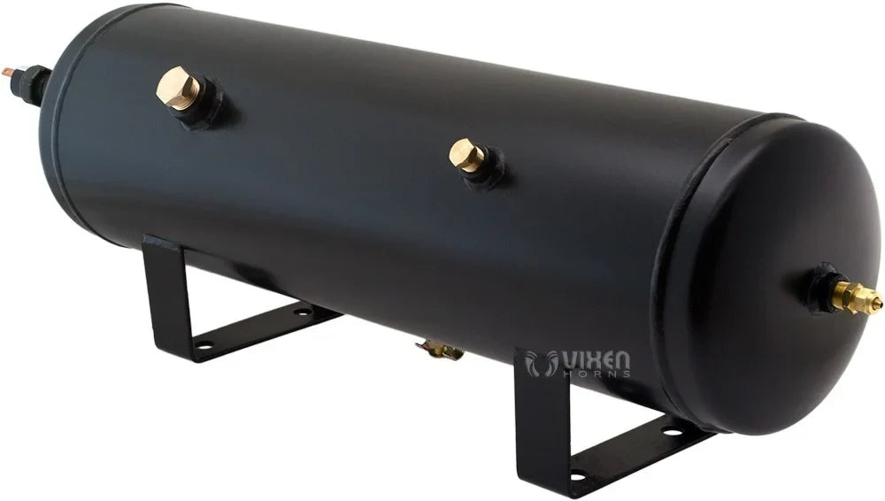 Vixen Horns 3 Gallon (12 Liter) Train/Air Horn Tank with 200 PSI Compressor Onboard System/Kit 12V VXO8330