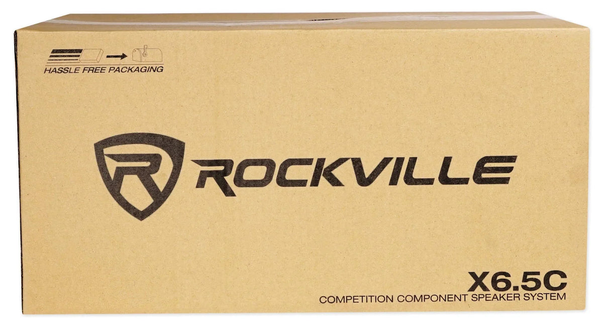 2) Pairs Rockville X6.5C Competition 6.5" 1000 Watt Component Car Audio Speakers