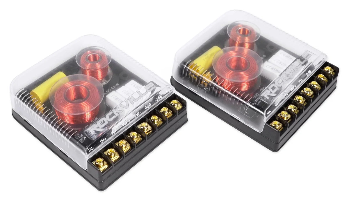 2) Pairs Rockville X6.5C Competition 6.5" 1000 Watt Component Car Audio Speakers