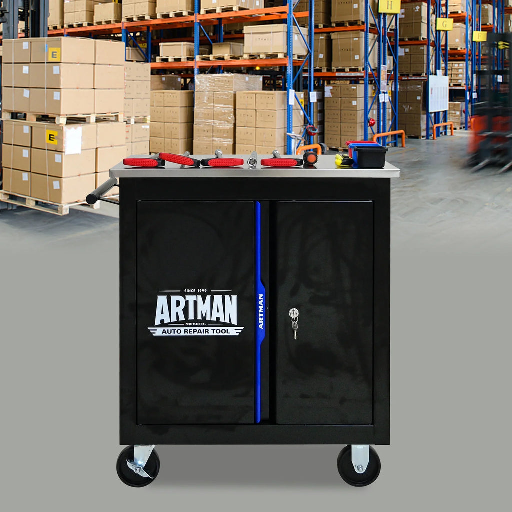ARTMAN 6-Drawer Tool Storage Chest with Lockable Wheel,6 Drawer Tool Storage Cabinet for Garage, Warehouse, Repair Shop