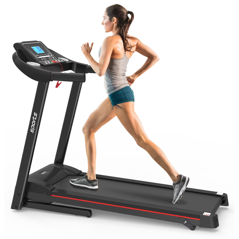 Holaki Home Foldable Treadmill with Incline, Folding Treadmill for Home Workout, Electric Walking Running Treadmill Machine 5" LCD Screen 250 LB Capacity Bluetooth Music