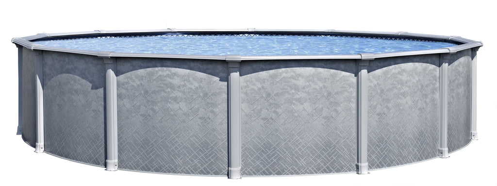 Lake Effect Pools Lifestyle 15' Round 54" Resin Protected Steel Wall Above Ground Swimming Pool