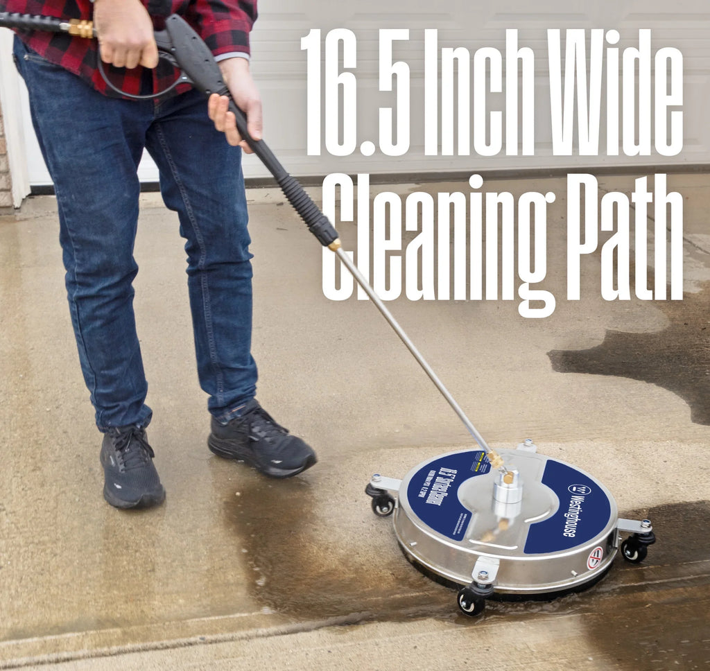 Westinghouse 16.5-inch 4400 PSI Stainless Steel Surface Cleaner for Pressure Washers, 1/4" Quick-Connect