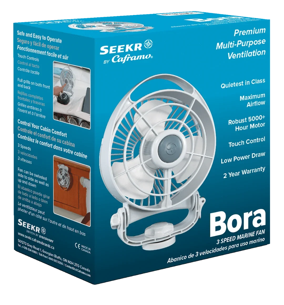 Caframo Bora 12V 3-Speed Fan