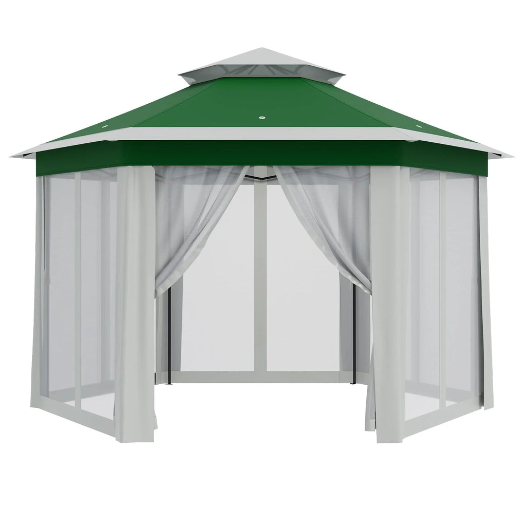 Accreate 13' X 13' Outdoor Patio Gazebo,Outdoor Canopy Tent with Mosquito Netting,Backyard Tent for Party, Wedding, Outdoor Dining, Patio, Backyard