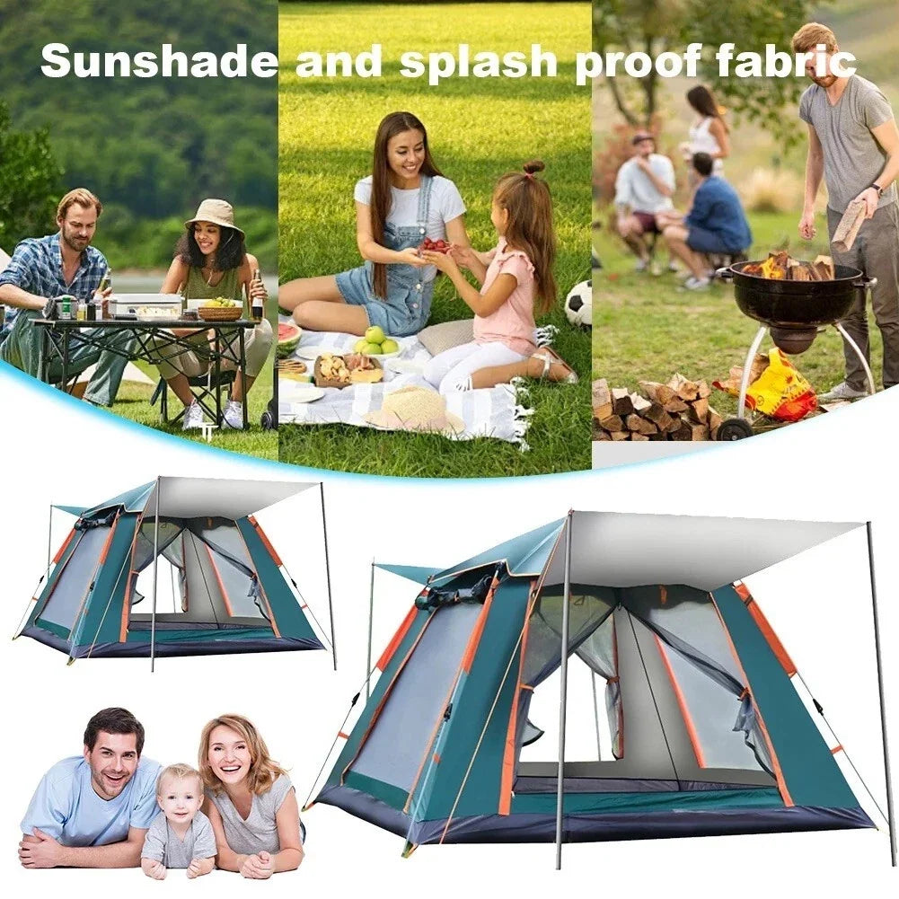 Camping Tent4-6 Person Instant Easy Pop Up Tents for Camping Lightweight Backpacking Tent Automatic Waterproof Family Easy Set Up Tent,Portable Dome Tent for Camping Hiking Traveling