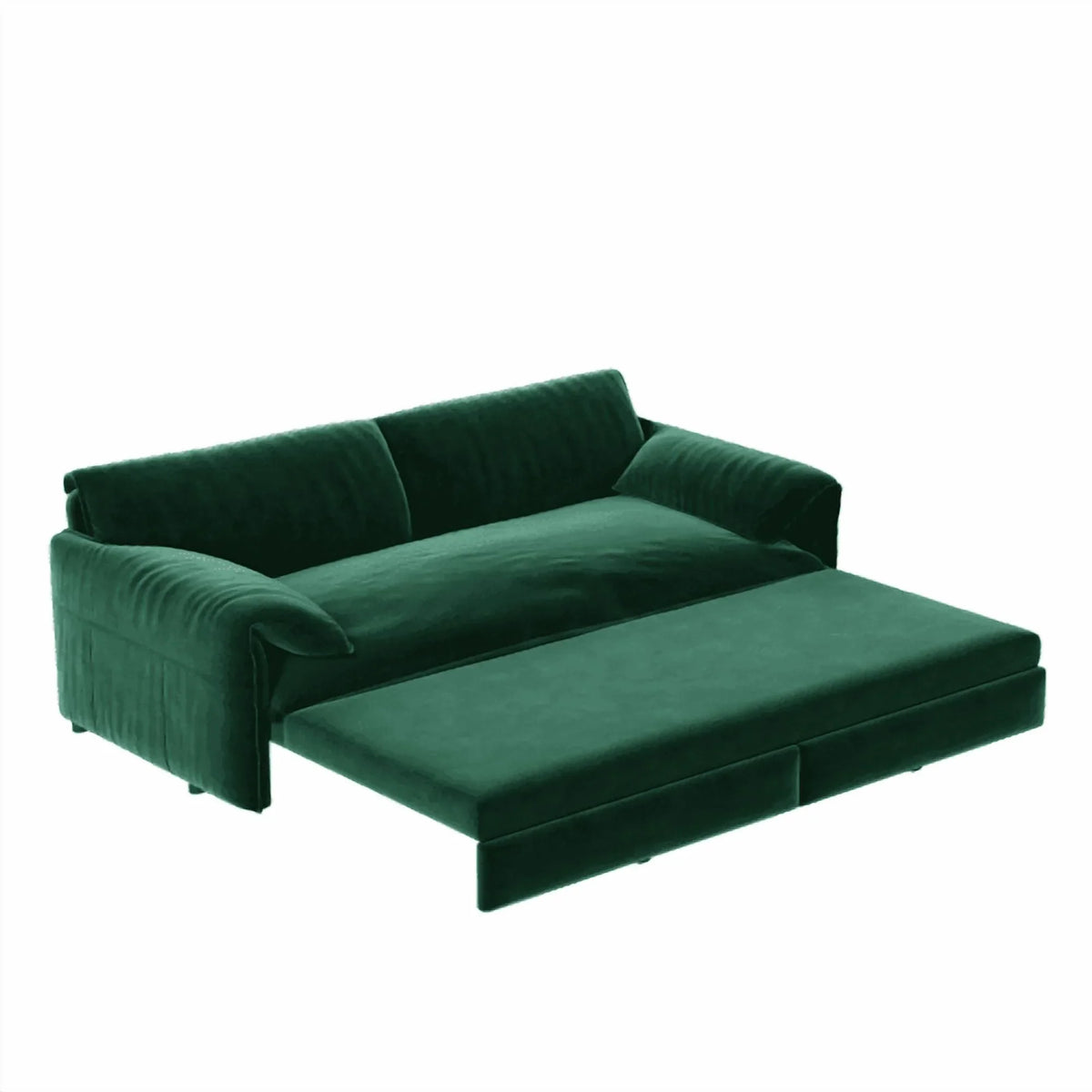 66" Queen Pull Out Sofa Bed, 3-in-1 Convertible Sleeper Sofa with Side Storage,Multi-Functional Velvet Loveseat Bed for Living Room,Bedroom