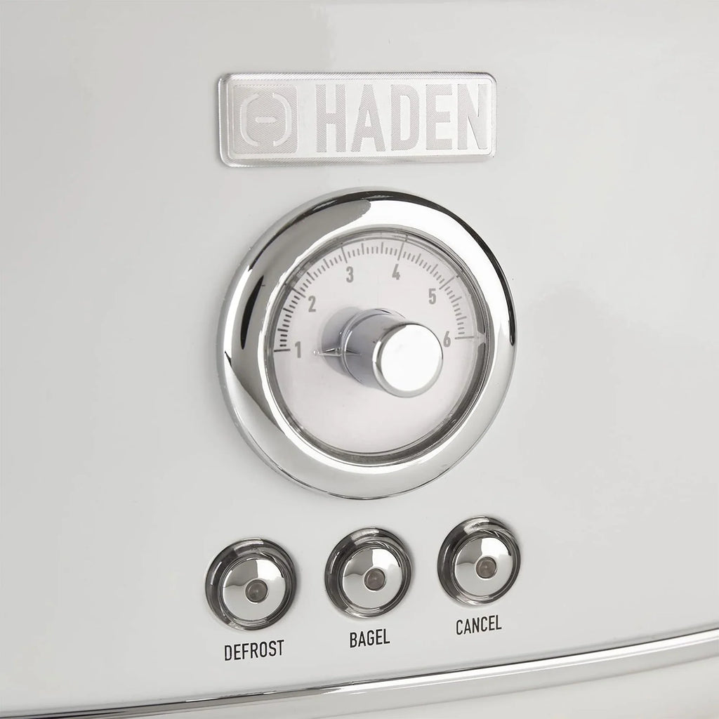 Haden Dorset 2 Slice Wide Slot Stainless Steel Toaster, Cedar Green/Chrome