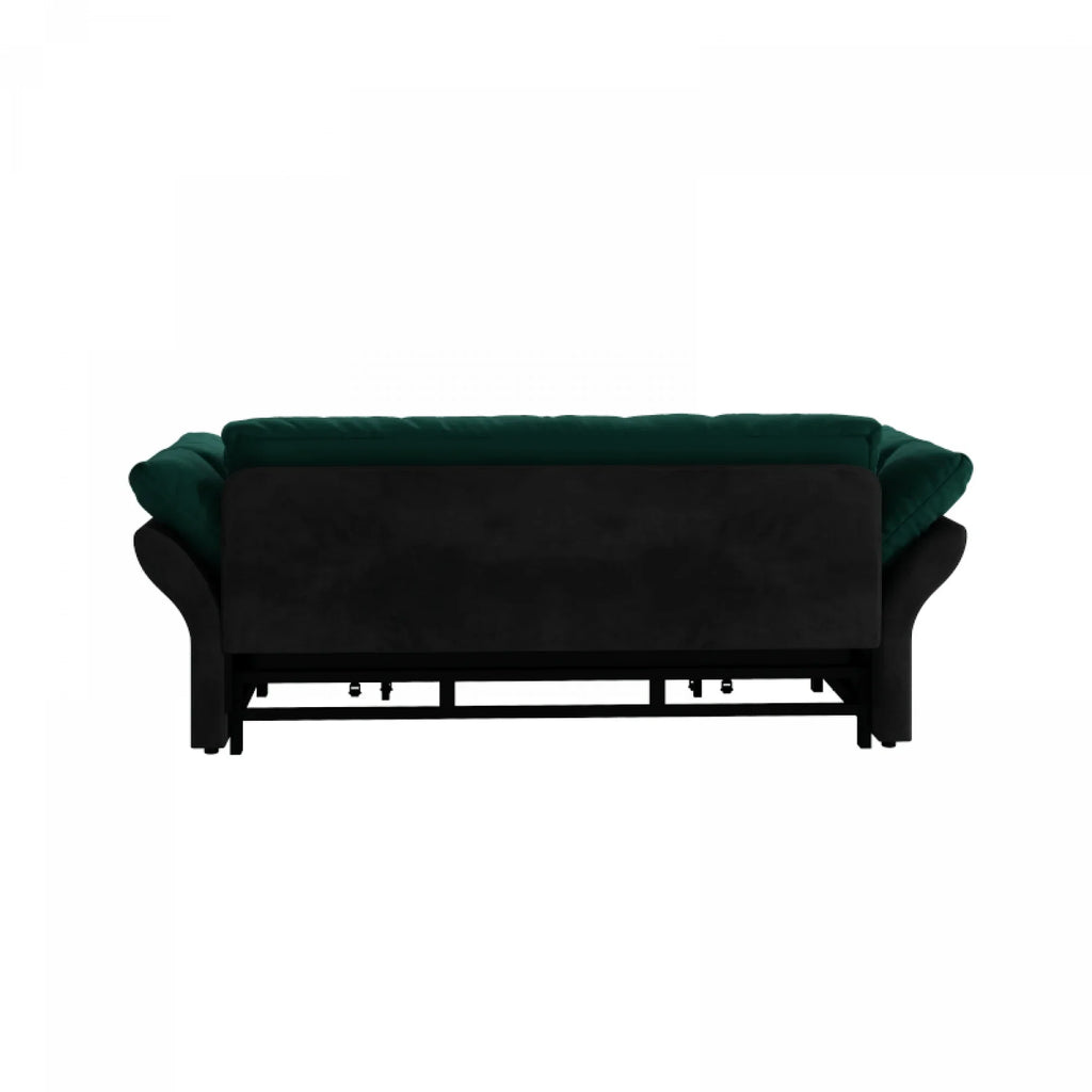66" Queen Pull Out Sofa Bed, 3-in-1 Convertible Sleeper Sofa with Side Storage,Multi-Functional Velvet Loveseat Bed for Living Room,Bedroom