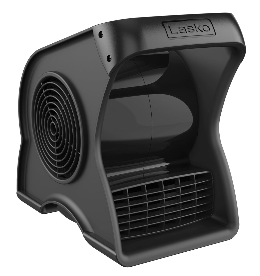Lasko Pivoting Pro 12" 3-Speed Rotating Head Free Standing Blower Fan, 289 CFM, Black, U12104
