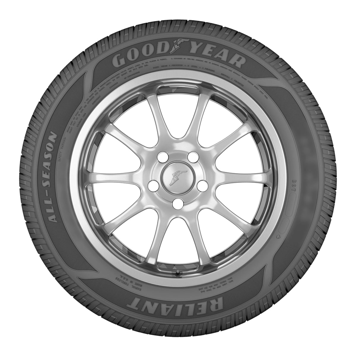 Goodyear Reliant All-Season 215/50R17 95V All-Season Tire Fits: 2012-18 Ford Focus Titanium, 2016-18 Honda Civic EX-T