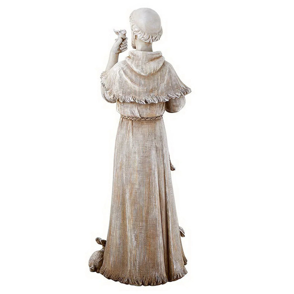 Saint Francis Bird Bath & Feeder Statue, Outdoor D"?cor, 24 Inches