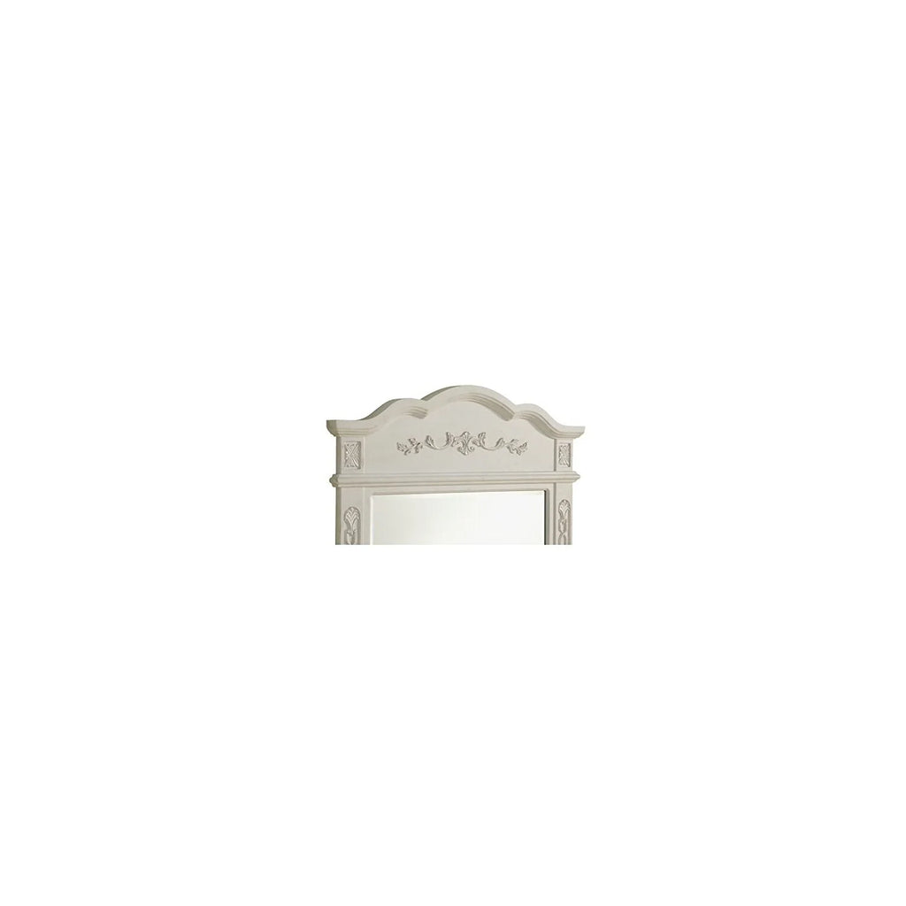 32 in. Traditional Mirror in Antique Beige
