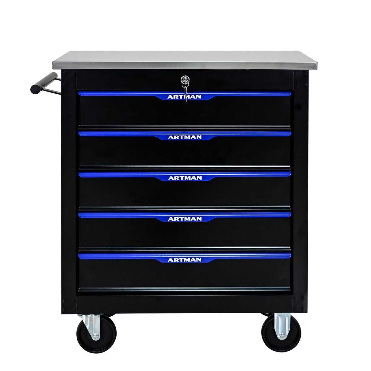 ARTMAN 6-Drawer Tool Storage Chest with Lockable Wheel,6 Drawer Tool Storage Cabinet for Garage, Warehouse, Repair Shop