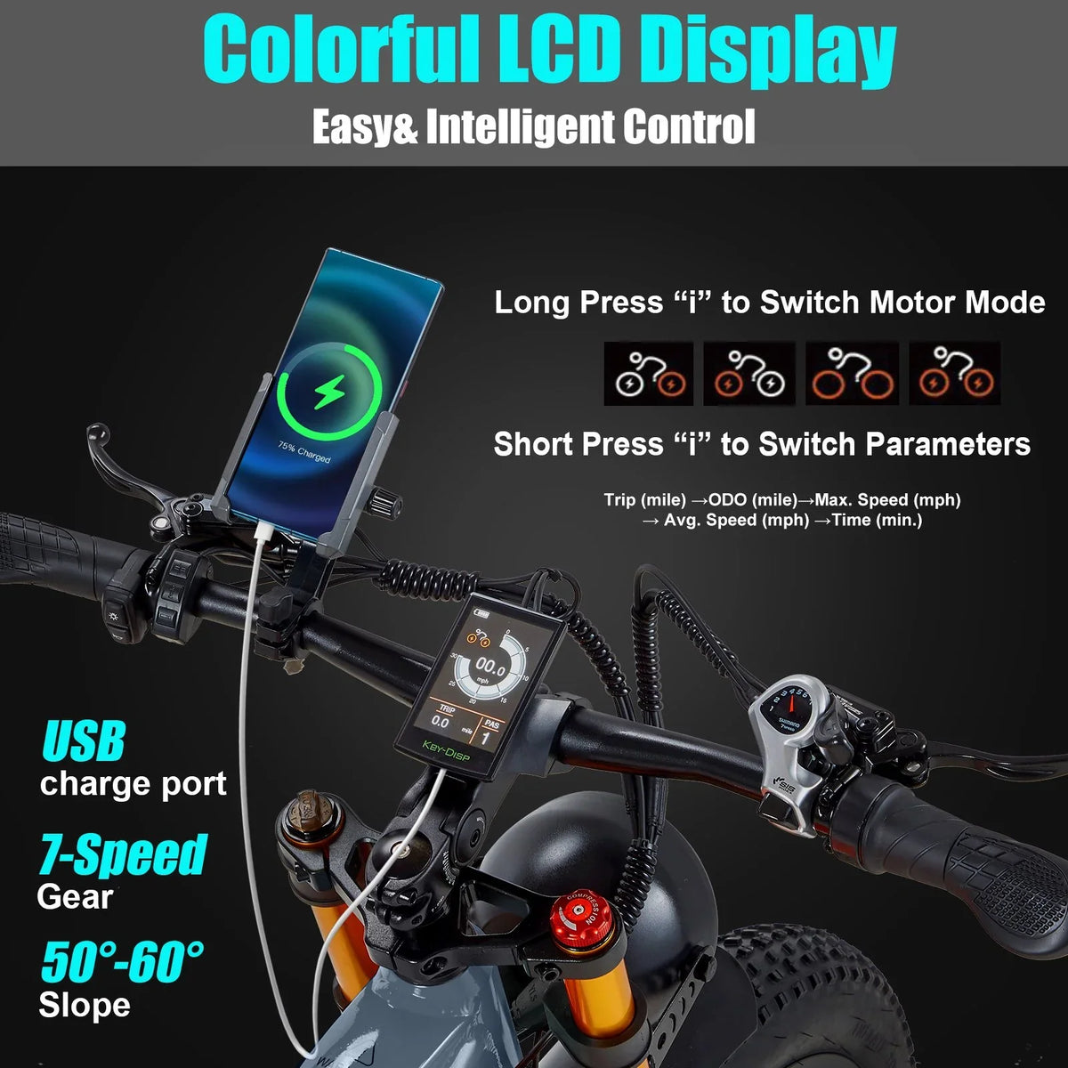 Electric Bike for Adults 26'', 1000W E-Mountain Bike 48V 30/20Ah UL2849 Removable Battery,Fat Tire Ebike up to 30MPH Off Road Beach Snow Electric Bicycles Full Suspension & Dual Hydraulic Disc Brakes